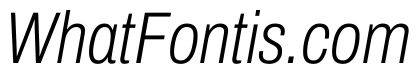Archivo Condensed ExtraLight Italic