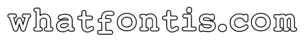 Typewriter Outline Regular