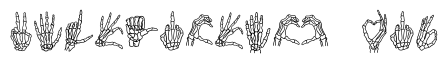 Skeleton hand
