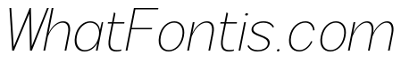 Rathing Thin Italic