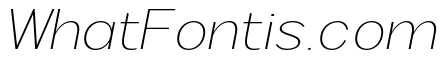 Rathing Thin Expanded Italic