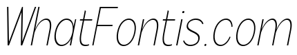 Rathing Thin Condensed Italic