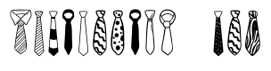 Necktie doodle
