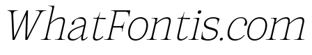 Mount Sagilite Thin Italic