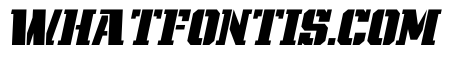 Modern Varsity Stencil Italic
