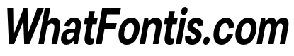 Cavren Condensed Bold Slanted