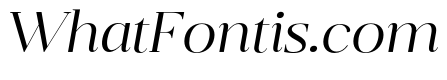 Belvoria Display Thin Italic