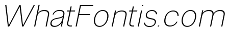 Ventaro Thin Italic