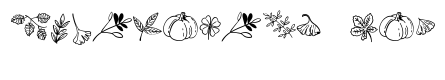 Outline autumn doodle