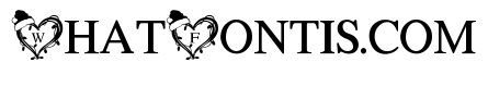 Christmas heart and light monogram