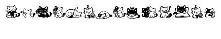 Cat minimal font23