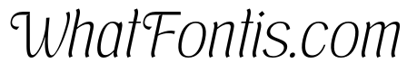 Brangkal Extra Light Italic
