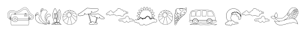 Beach Dingbats