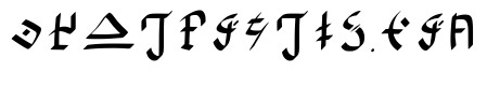 Hylian Alphabet Regular