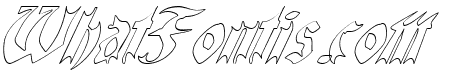 QuaelGothicHollowItalics
