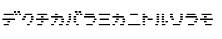 D3 DigiBitMapism Katakana Thin