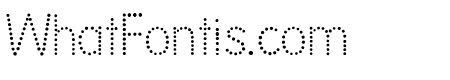 National First Font Dotted
