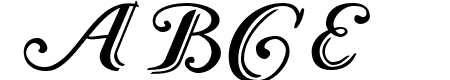 Caslon Calligraphic Initials