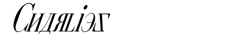 Cyberia Condensed Italic