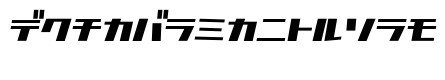 D3 Factorism Katakana Italic