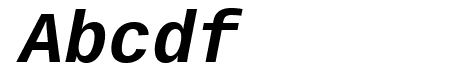 Liberation Mono Bold Italic
