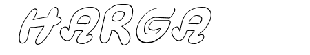 Magic Beans Outline Italic