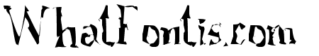 A Font with Serifs. Disordered