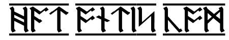 AngloSaxon Runes 1