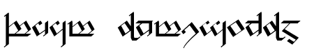 Tengwar Noldor 1