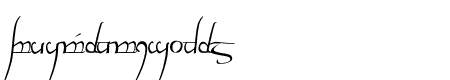 Tengwar Cursive