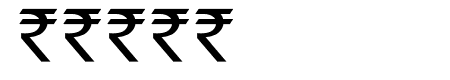 Indian Rupee Font
