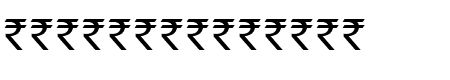 Indian Rupee Font