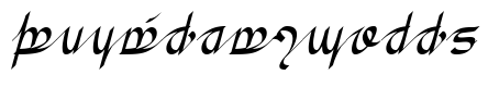 Greifswalder Tengwar