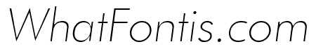 Futura Thin Italic
