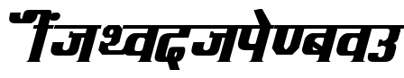 Kruti Dev 090  Bold Italic