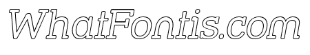 Street Slab - Outline Italic