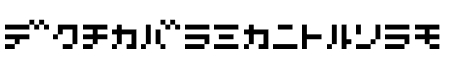 D3 Littlebitmapism Katakana