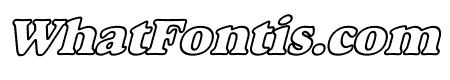 Alfredo Heavy Hollow Wide Bold Italic