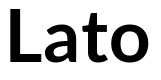 Lato Bold