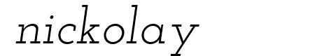 Josefin Slab Italic
