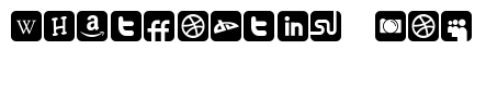 Social Networking Icons Regular