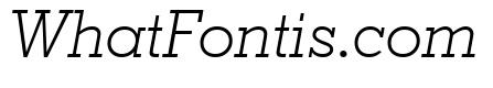 Geometric Slabserif 703 Light Italic BT