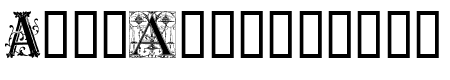 Ornamental Initials A
