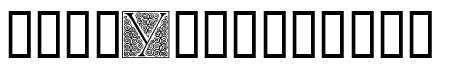 Ornamental Initials Y