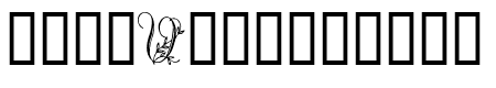 Ornamental Initials V