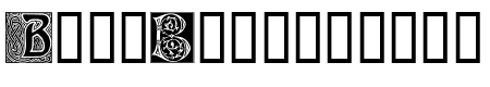 Ornamental Initials B