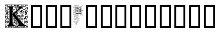 Ornamental Initials K