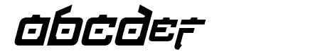 Nippon Tech Condensed Bold Italic