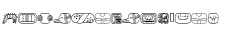 mayan glyphs outline Regular