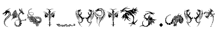 Tribal Dragons Tattoo Designs